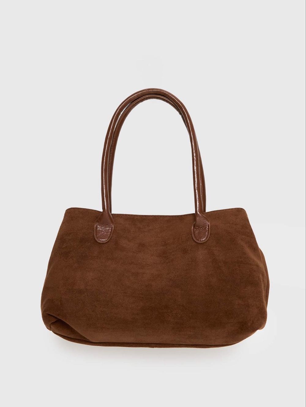 Yearning Faux Suede Buckle Detail Shoulder
Bag Brown - Picture 3 of 6